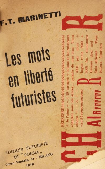 Le mots en liberté futuristes, Prima edizione del 1919