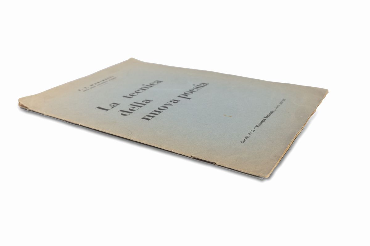Filippo Tommaso Marinetti - La tecnica della nuova poesia, 1937