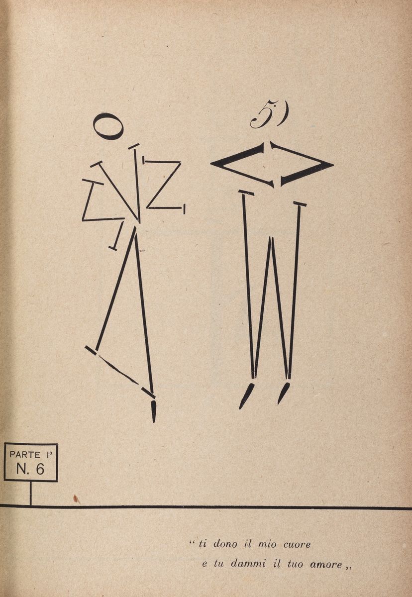 Francesco Cangiullo - Caffè concerto. Alfabeto a sorpresa, 1919, edizione originale