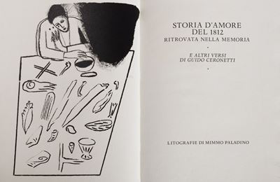 Storia d’amore del 1812 ritrovata nella memoria e altri versi, litografie originali