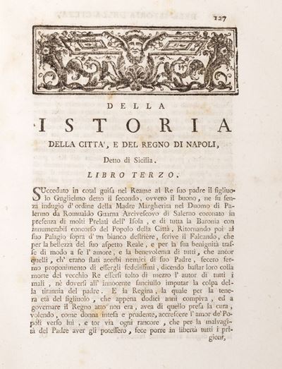 Francesco Capecelatro, Istoria della Città e Regno di Napoli detto di Sicilia, 1769