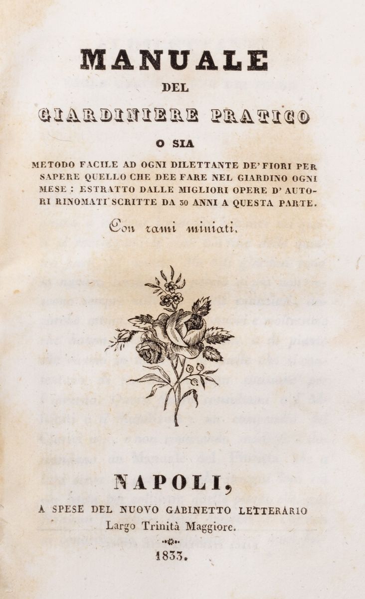 Manuale del giardiniere pratico: metodo facile per dilettanti, con rami miniati