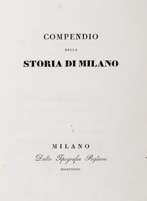 Compendium of the history of Milan