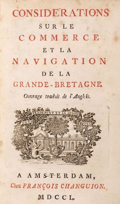 Considerations sur le Commerce et la Navigation de la Grande-Bretagne, Seconda edizione