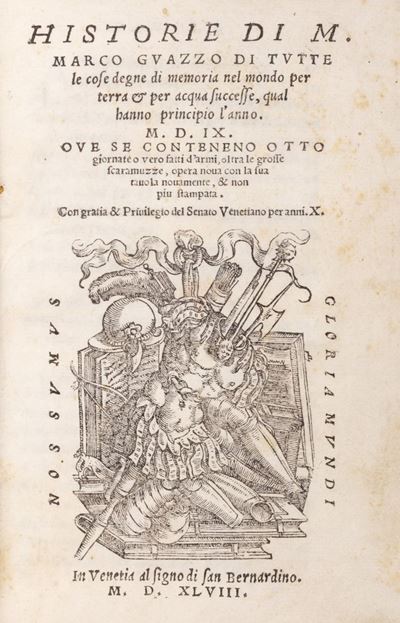 Historia di tutte le cose degne di memoria. nel mondo per terra & per acqua successe