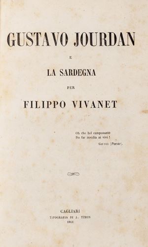 Gustavo Jourdan and Sardinia