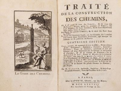 Traite de la construction des chemins. Ou il est parle de ceux des Romains, & de ceux des Moderne...