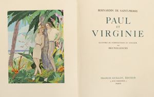 Paul and Virginie. Illustré de composition en couleur par Brunelleschi.