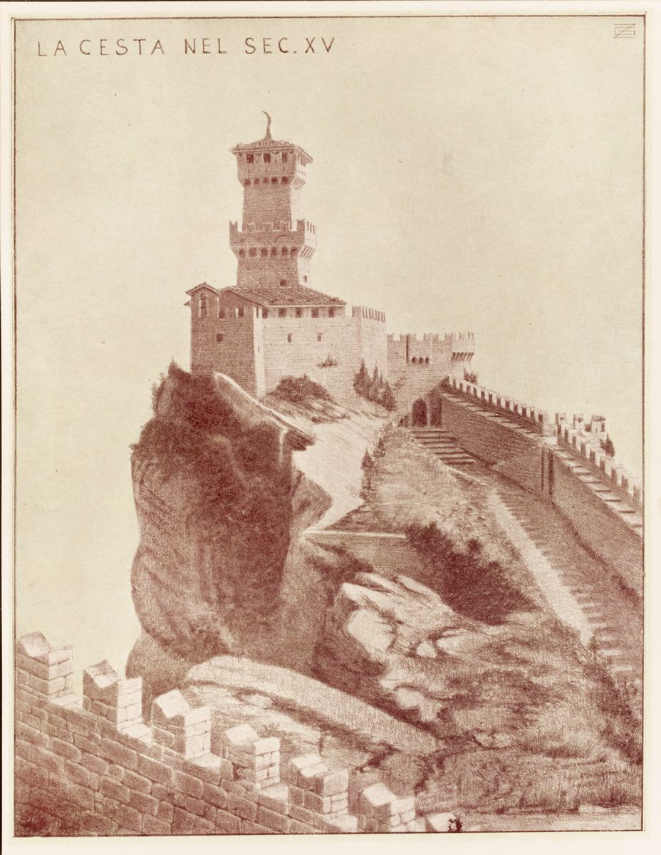 Gino Zani - Le fortificazioni del Monte Titano, 1933