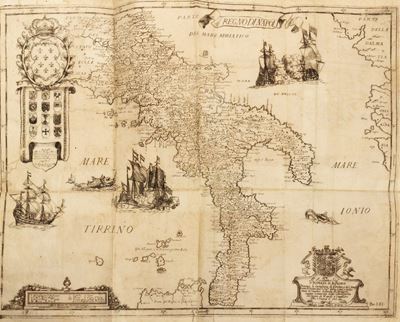 Il Regno di Napoli in prospettiva diviso in dodici province, 1703