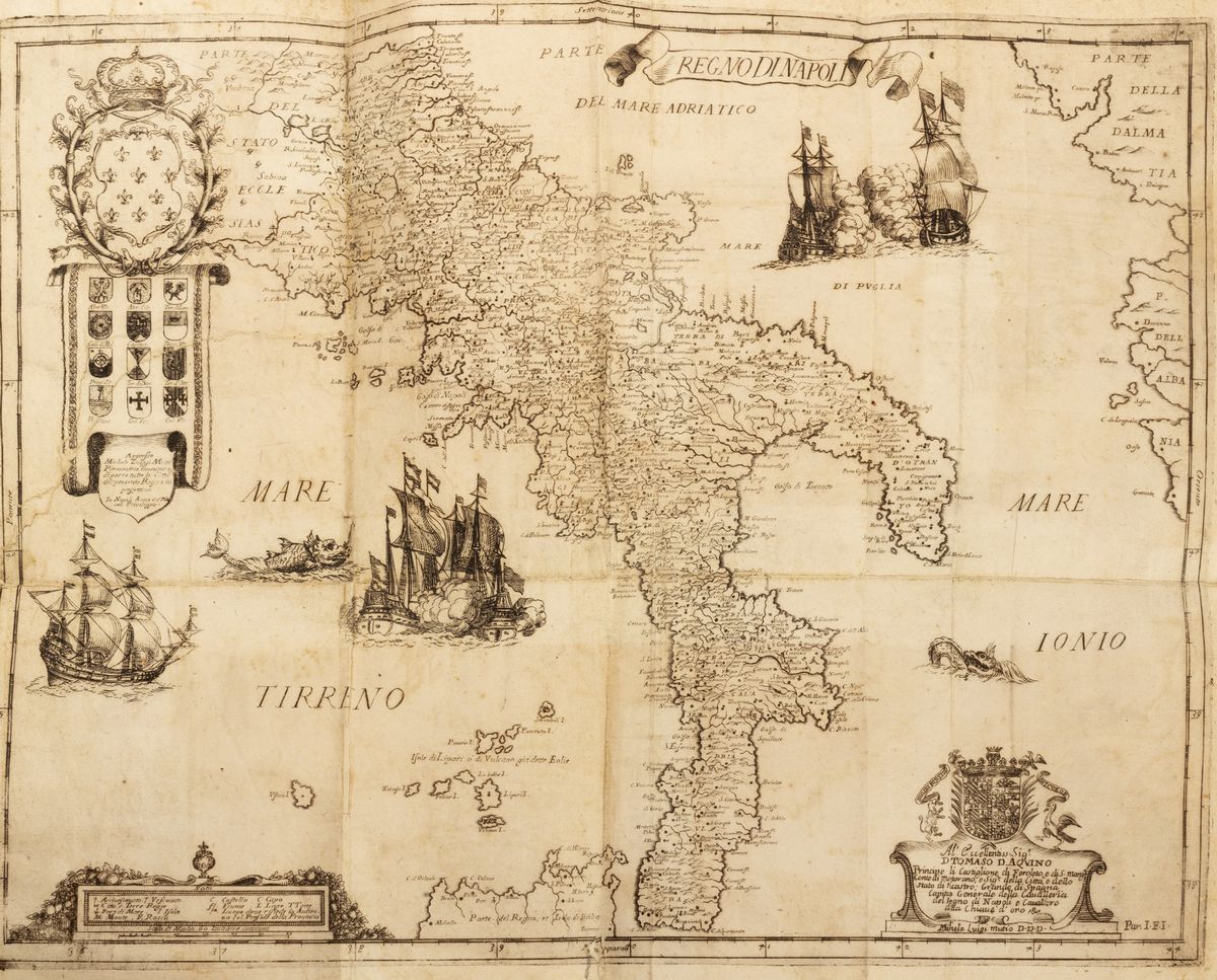 Giovanni Battista Pacichelli - Il Regno di Napoli in prospettiva diviso in dodici province, 1703
