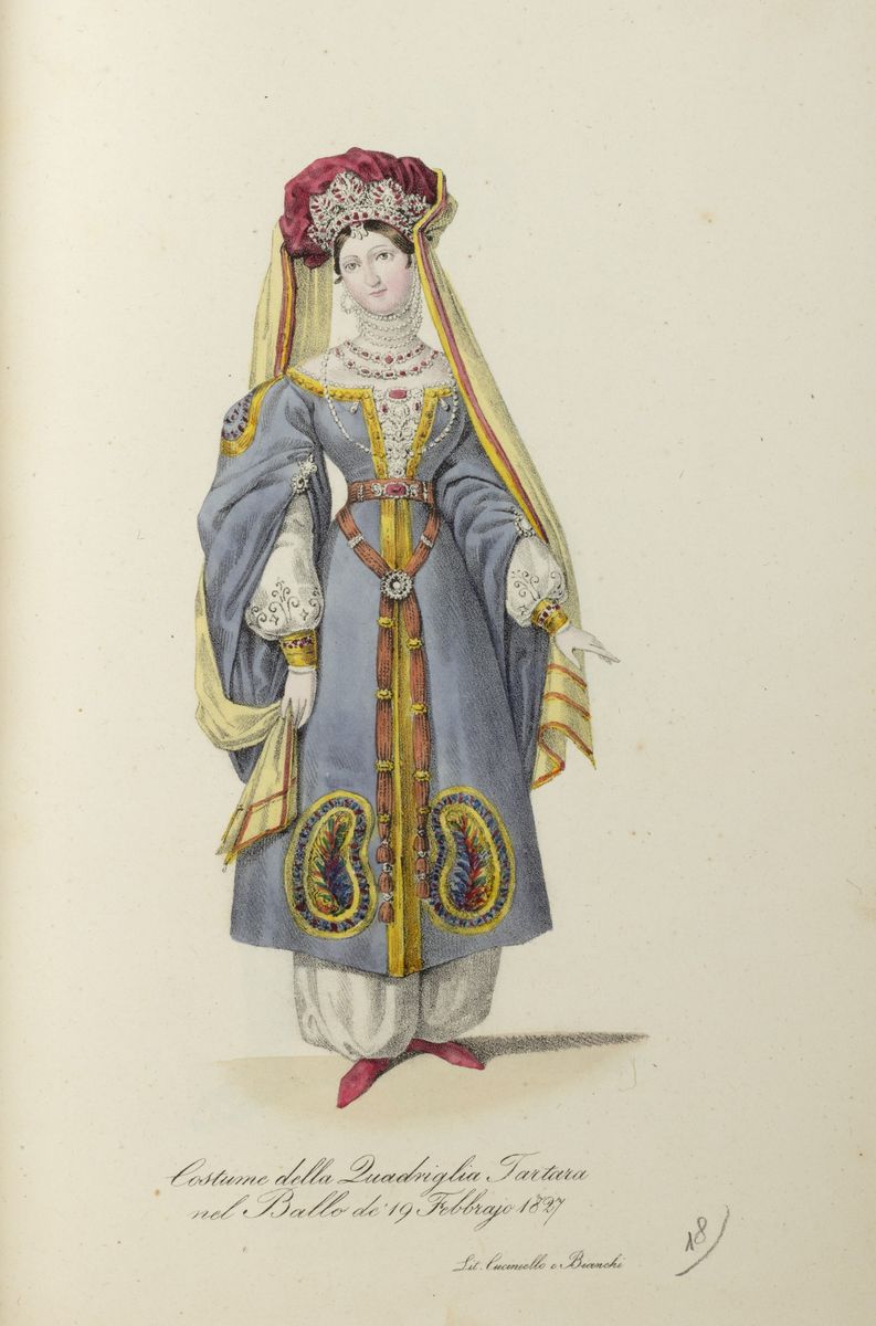 Luigi Morghen, Descrizione e disegni della mascherata al Real Teatro di S. Carlo, 1827