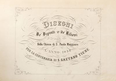 Disegni de' dipinti e de' rilievi nella Chiesa S. Paolo Maggiore, 1856, litografie di F. Wenzel