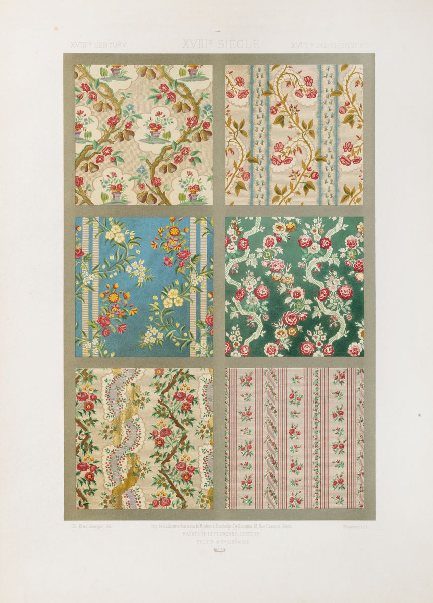 Dupont-auberville - L'ornement de tissus. Recueil historique et pratique, 1877
