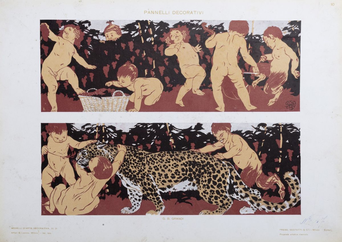 Modelli d'arte decorativa, 84 tavole decorative e 14 acquerelli di Fernando Gualtieri
