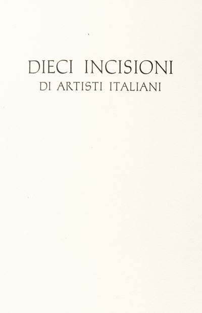 Dieci incisioni di artisti italiani, 1965