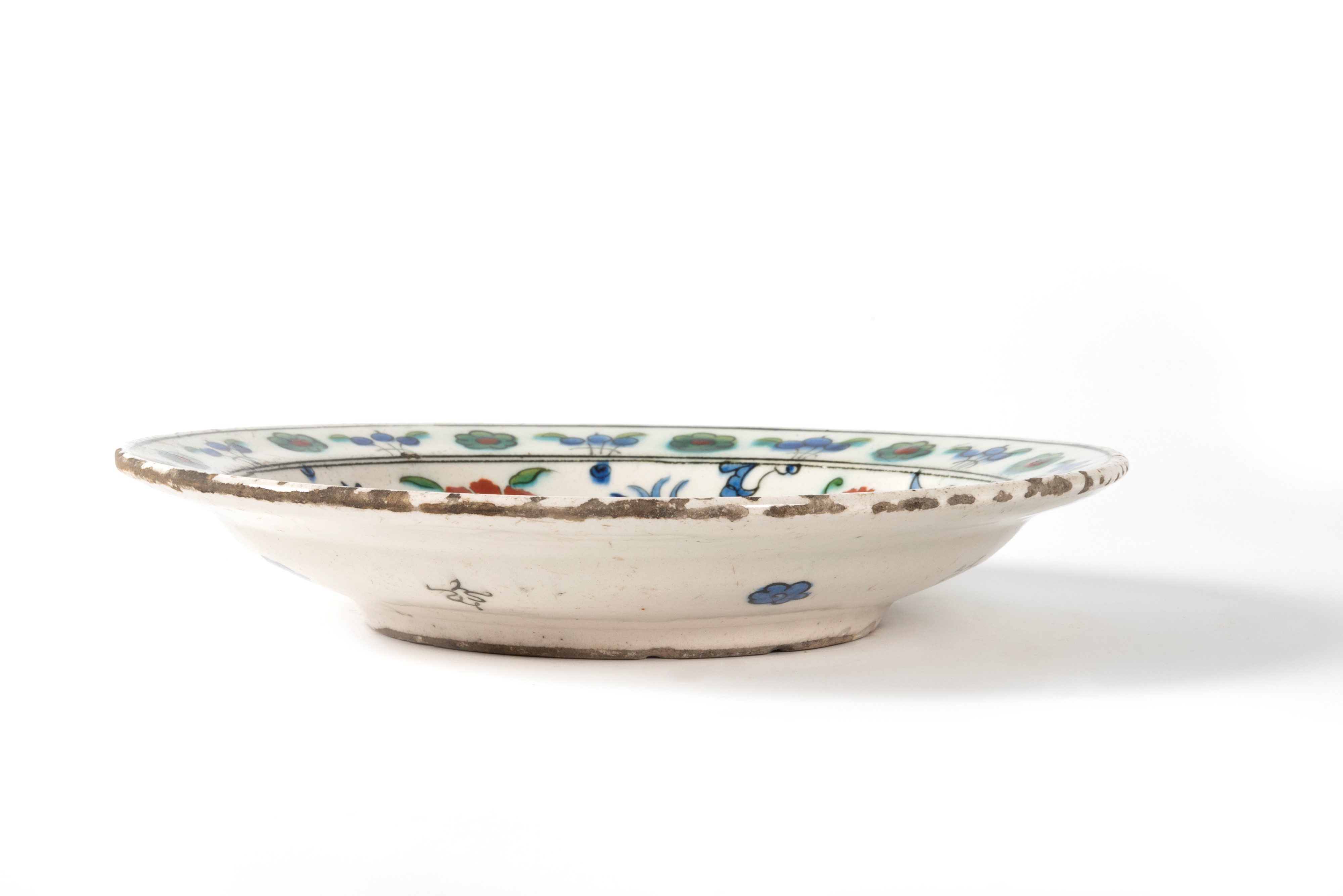 Piatto in Ceramica Iznik, Impero Ottomano, Turchia, Secolo XVII