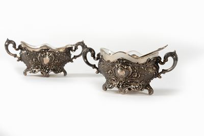Coppia di Saliere in Argento, Germania Fine Secolo XIX - Inizi Secolo XX
