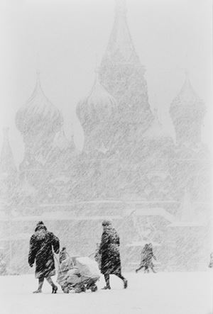 Diario Moscovita - nevicata sulla piazza Rossa