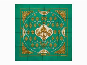 S&#233;same silk twill scarf