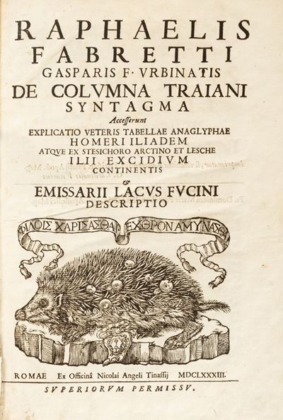 De columna Traiani syntagma: Accesserunt explicatio veteris tabellae anaglyphae Homer Iliadem atq...
