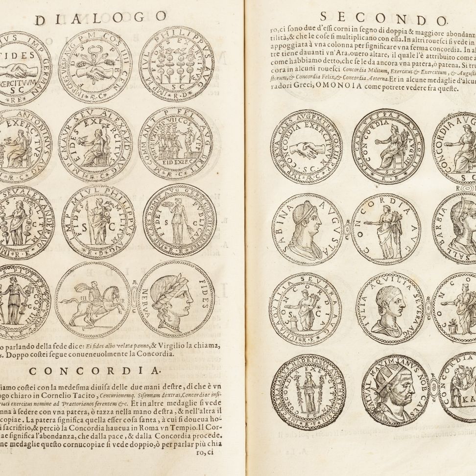 Agostini, Antonio - Agostini, Dialoghi intorno alle medaglie, inscritioni, & altre antichità, tra...