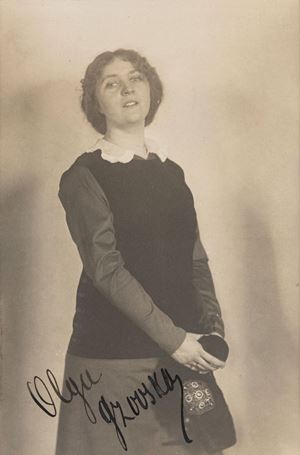 Portrait of actress Olga Grovska