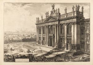 View of the Basilica of S. Giovanni Laterano