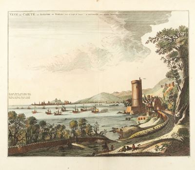 Mortier, Vue de Caiete du Royaume de Naples vers le Golfe de Venise, incisione in rame
