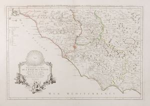 Cartografia - Lazio - Campania - Sannio - Aa, Peter van der - Latium Campania et Samnium cum forum circum adjacentibus regionibus