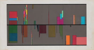 Klavierstück V, litografia a colori, es. 1/100, 1975