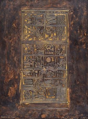 Copertina del libro di poesie "Seven Saxon Poems" di J.L. Borges