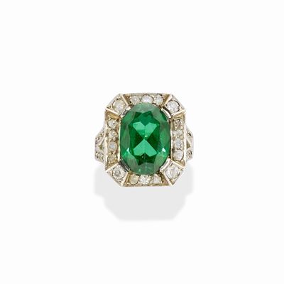 Anello con Pietra Verde