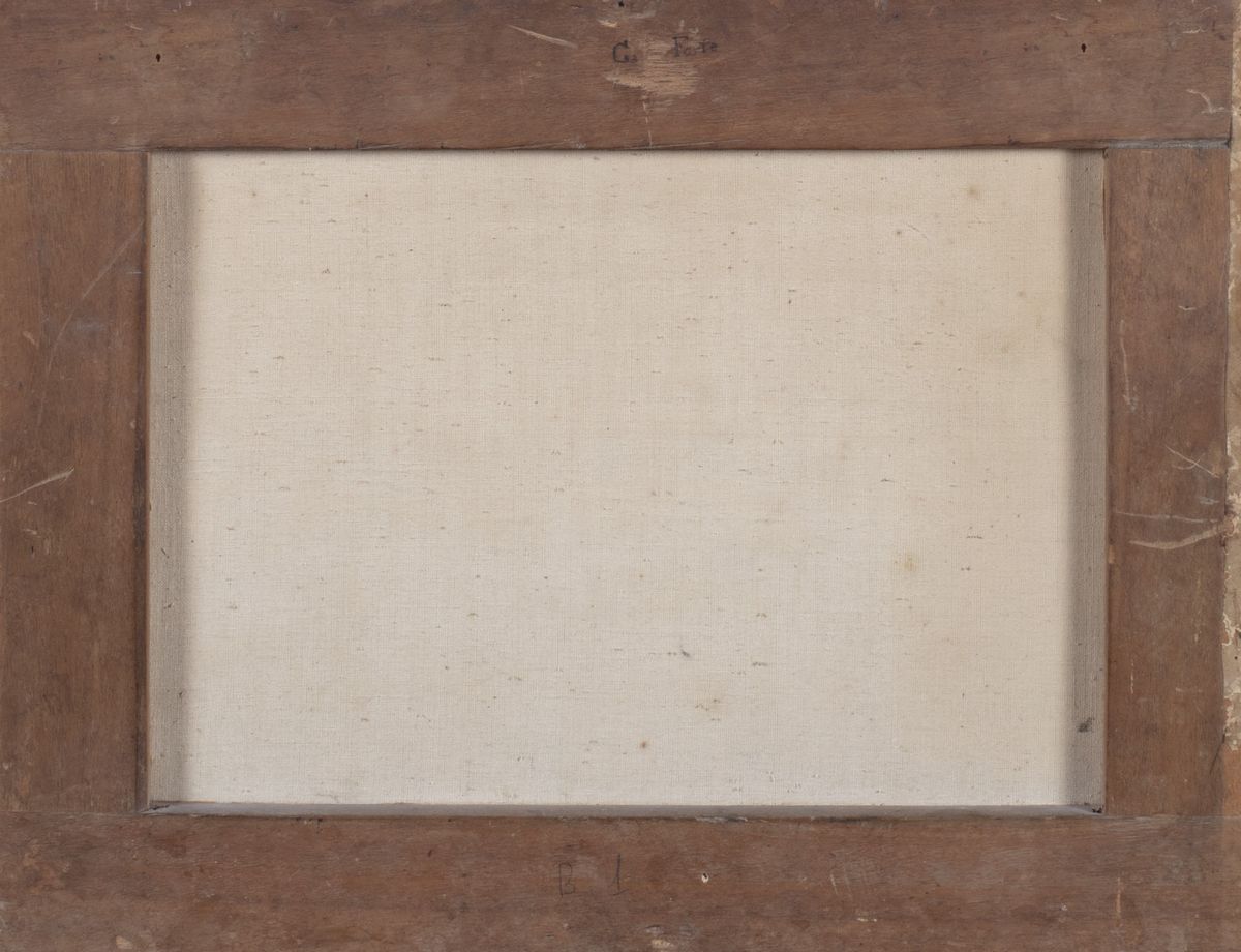 Scuola Napoletana, Inizi del Secolo XIX - Gaetano Forte, Due paesaggi con cani a riposo, olio su ...