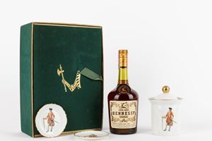 Hennessy Bras Arme Cognac - with Limoges Porcelain Box