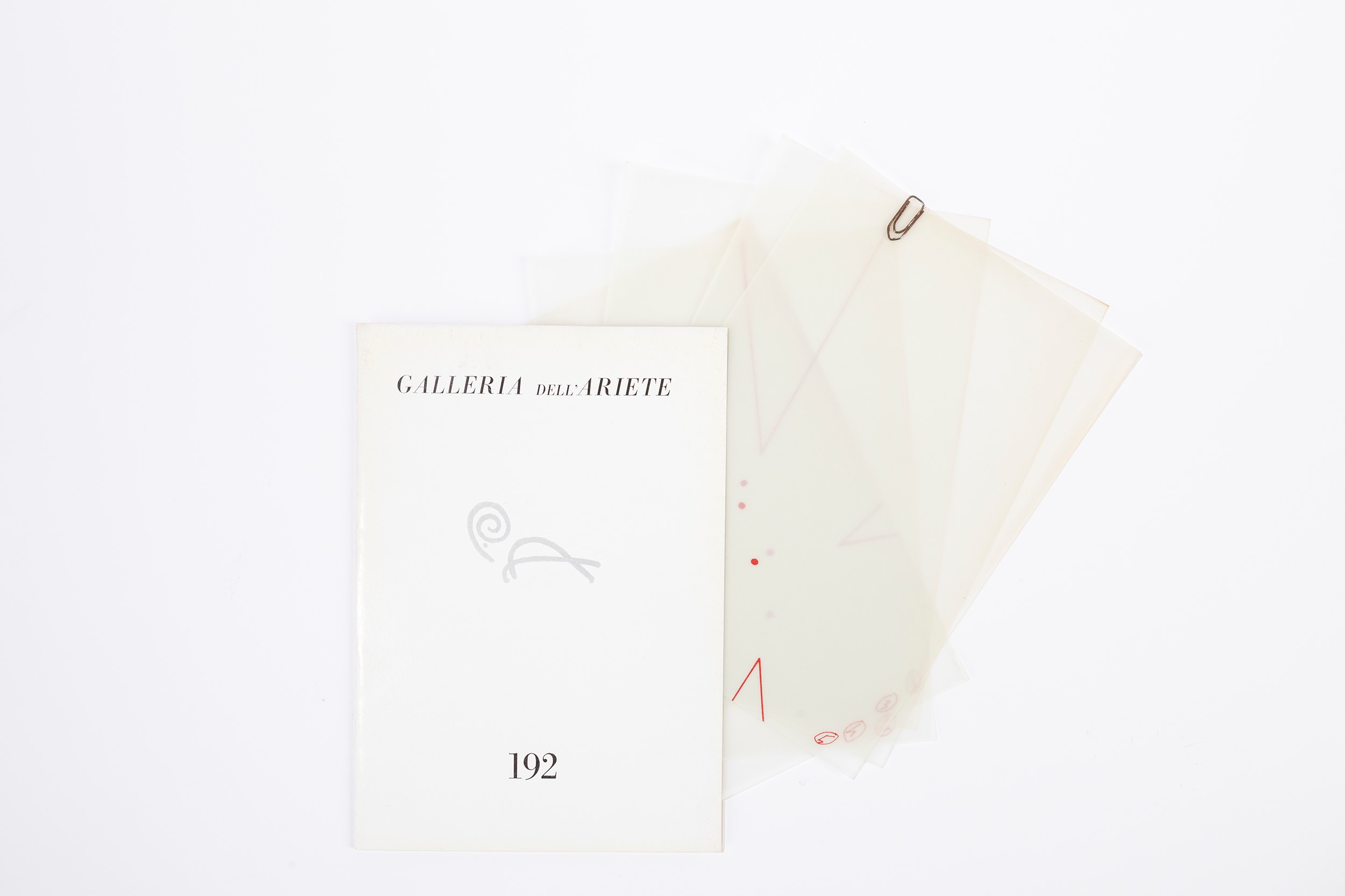 Gilberto Zorio - Galleria dell'Ariete n. 192, Libro d'Artista, 1975
