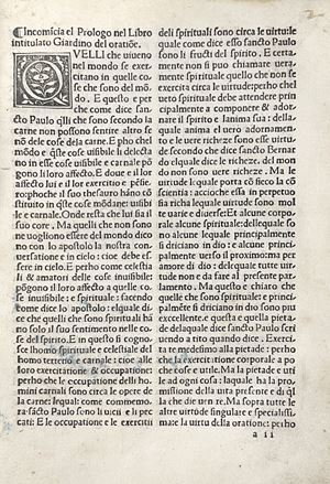 Osimo, Niccolò da - Libro deuoto e fructuoso a ciascaduno chiamato giardino de oratione