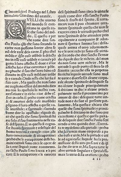Libro deuoto e fructuoso: Giardino de oratione, 1511