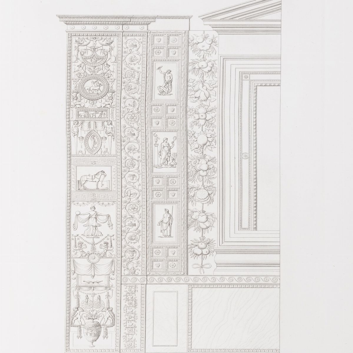 Agostino Valentini - La patriarcale Basilica Vaticana, 1845, incisioni in rame