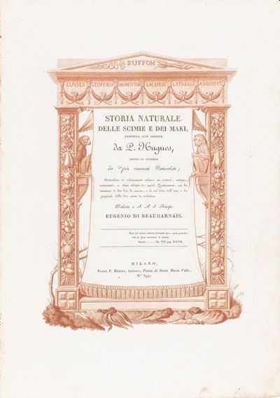 Jacob, Storia naturale delle scimie e dei maki, 1817