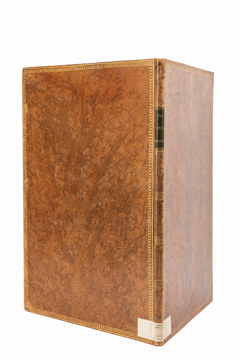 Giovanni Antonio Stay - Corona Poetica a Napoleone il Grande, 1808, stampa su carta azzurra