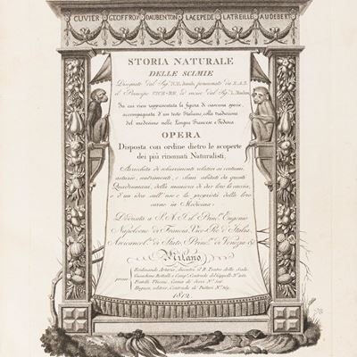 Jacob, Storia naturale delle scimie disegnate dal sig.r N.H. Jacob, incise dal sig.r L. Rados