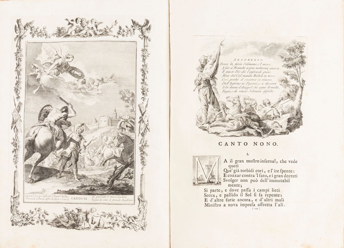 Torquato Tasso - La Gerusalemme Liberata con le figure di Giovanni Battista Piazzetta, 1745