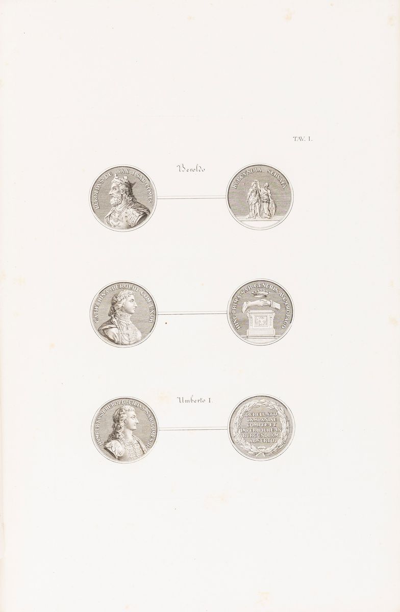 Gian Francesco Galeani Napione - Storia metallica della Real Casa di Savoia, 1828