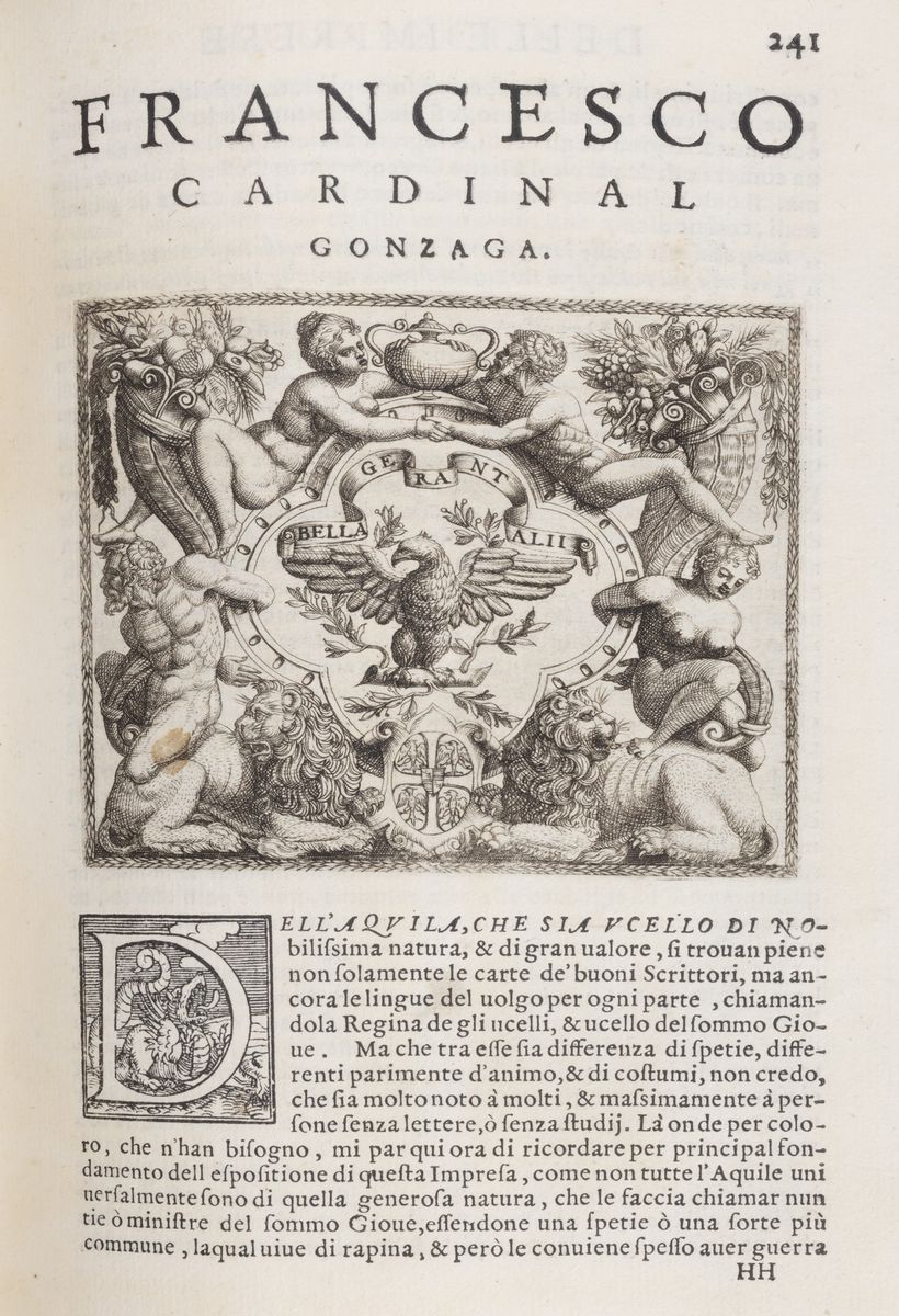 Le Imprese Illustri con Espositioni, Et Discorsi del S.or Ieronimo Ruscellile Imprese Illustri