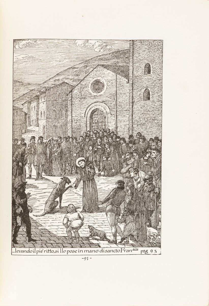 San Francesco D'assisi - Fioretti di Sancto Francesco - Edizione illustrata del 1923