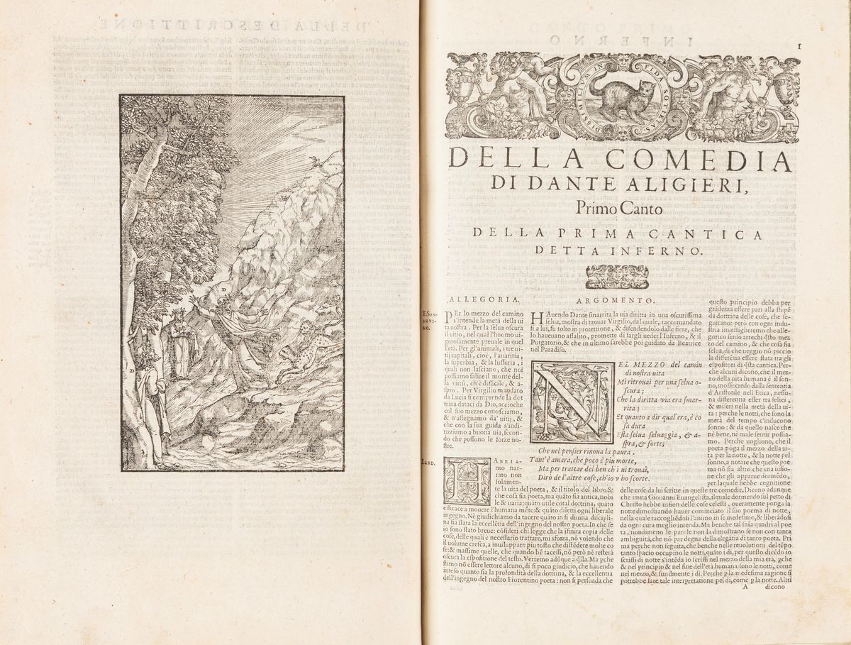 Dante Alighieri - Dante con l'espositioni di Christoforo Landino et d'Alessandro Vellutello, 1578