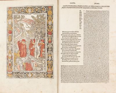 La Commedia [Commento di Christophorus Landinus], Brescia, 1487