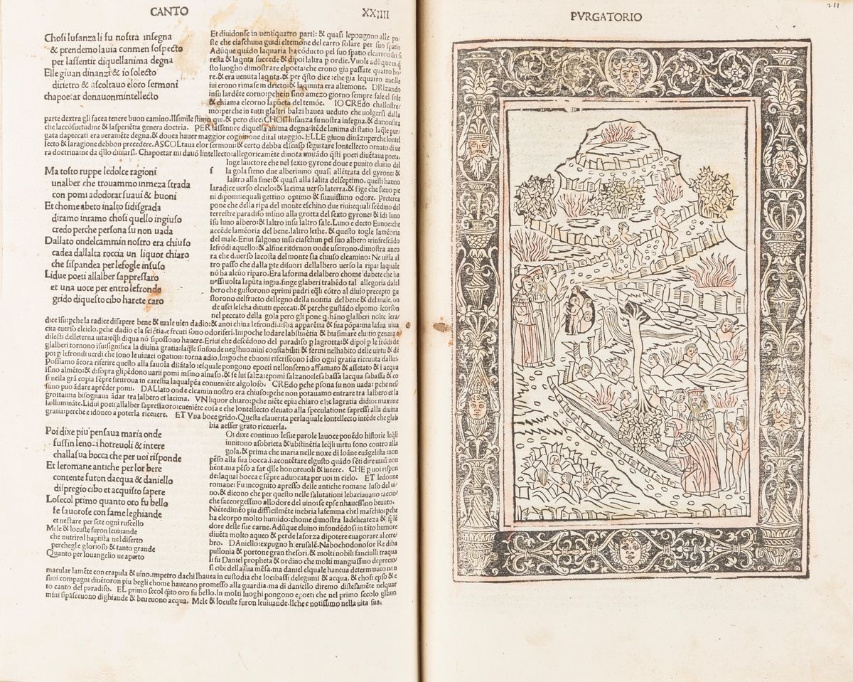 Dante Alighieri - La Commedia [Commento di Christophorus Landinus], Brescia, 1487