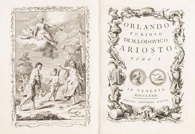 Orlando Furioso, Tomo 1, Incisioni di Giuliano Zuliani e altri, 1772